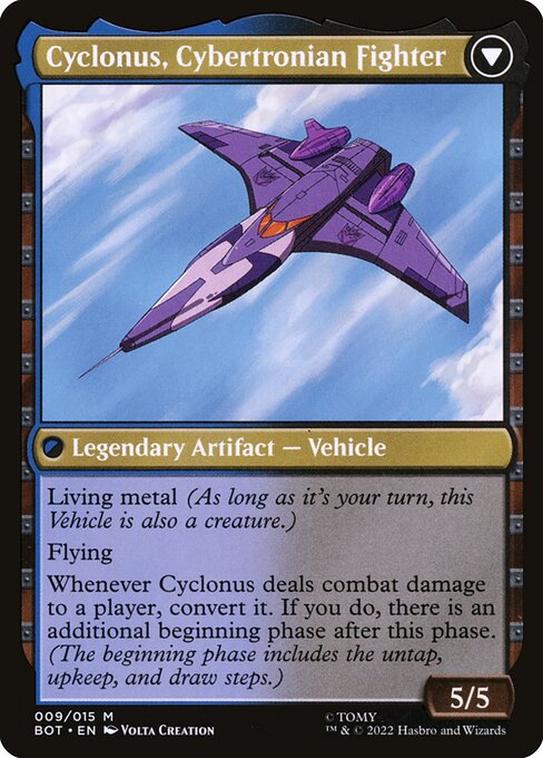Cyclonus, the Saboteur // Cyclonus, Cybertronian Fighter (reverso)