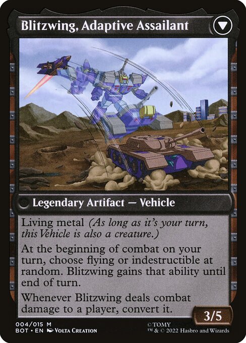 Blitzwing, Cruel Tormentor // Blitzwing, Adaptive Assailant (reverso)