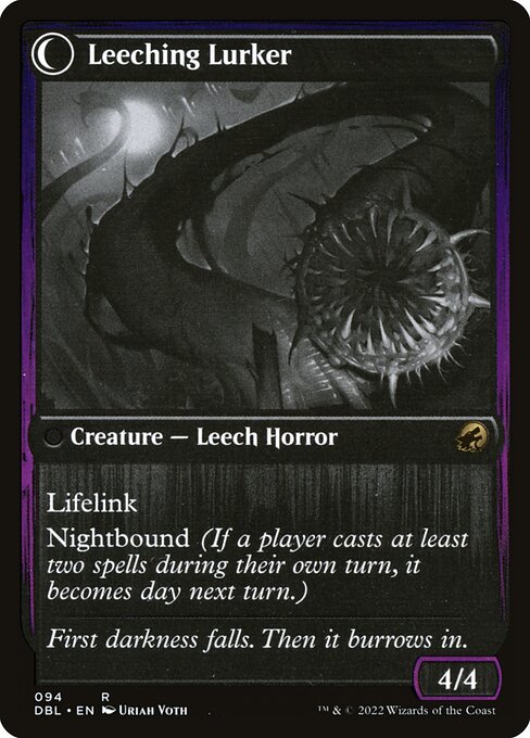 Curse of Leeches // Leeching Lurker (reverso)