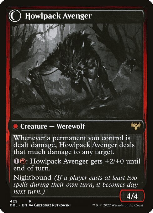 Ill-Tempered Loner // Howlpack Avenger (reverso)