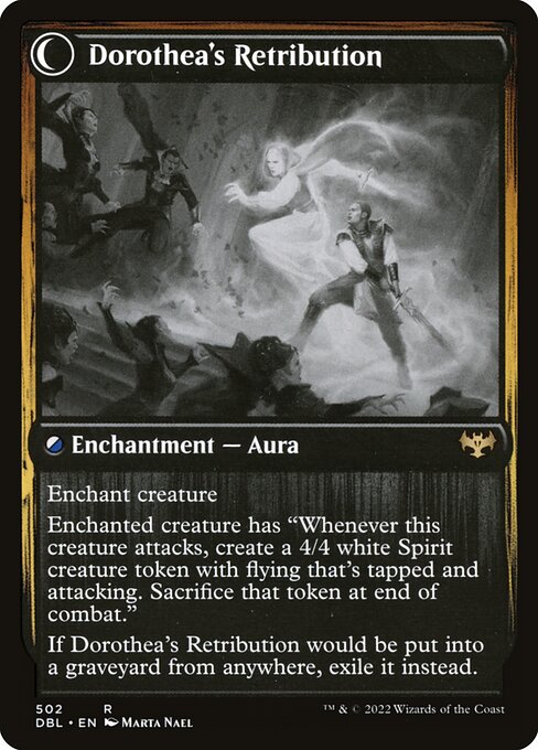 Dorothea, Vengeful Victim // Dorothea's Retribution (reverso)