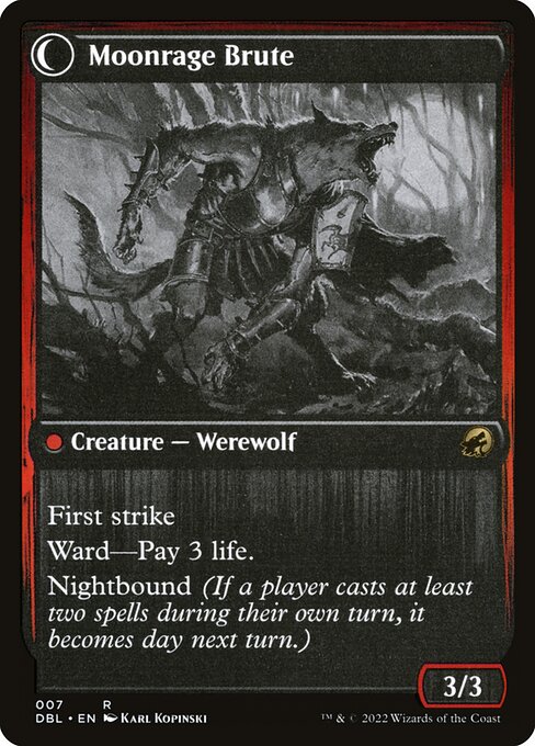 Brutal Cathar // Moonrage Brute (reverso)