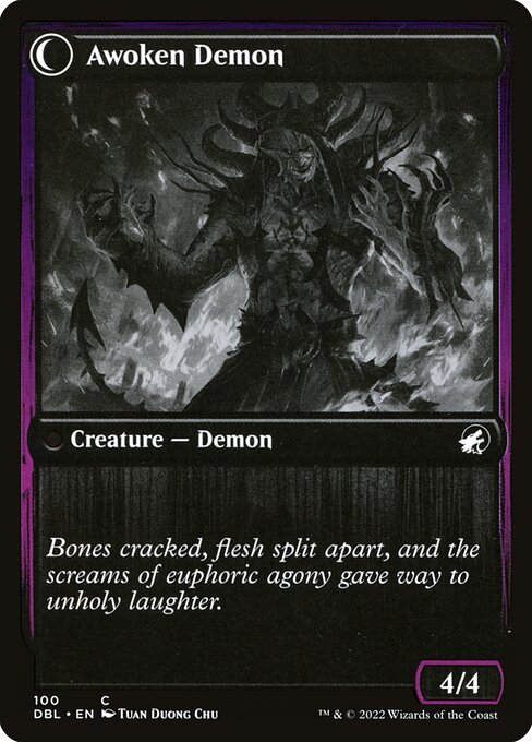 Ecstatic Awakener // Awoken Demon (reverso)