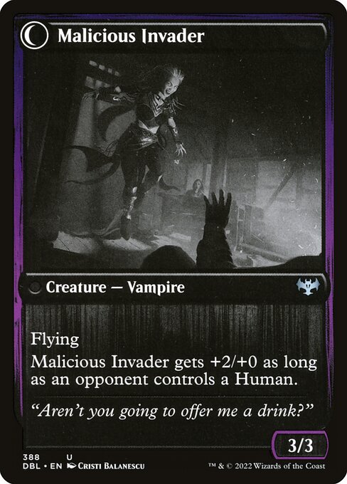 Innocent Traveler // Malicious Invader (reverso)