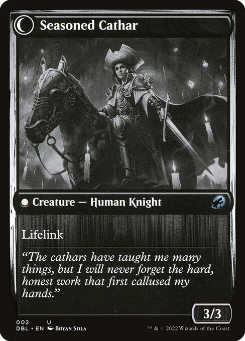 Ambitious Farmhand // Seasoned Cathar (reverso)