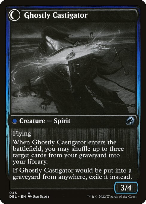 Covetous Castaway // Ghostly Castigator (reverso)