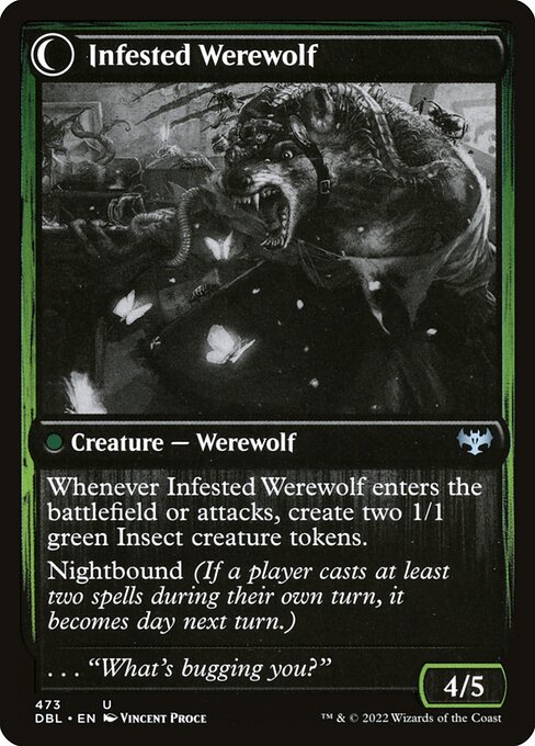 Infestation Expert // Infested Werewolf (reverso)