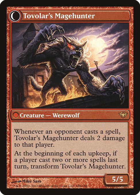 Mondronen Shaman // Tovolar's Magehunter (reverso)