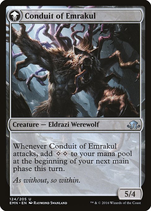 Conduit of Storms // Conduit of Emrakul (reverso)