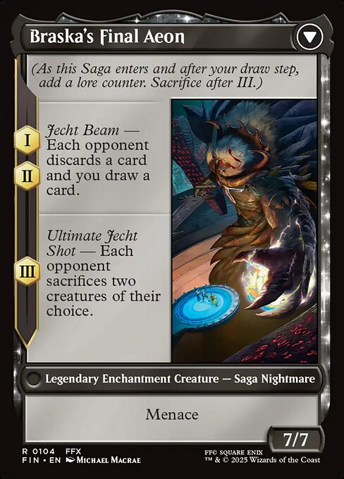 Jecht, Reluctant Guardian // Braska's Final Aeon (reverso)