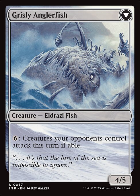 Grizzled Angler // Grisly Anglerfish (reverso)