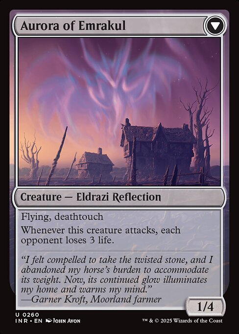 Cryptolith Fragment // Aurora of Emrakul (reverso)