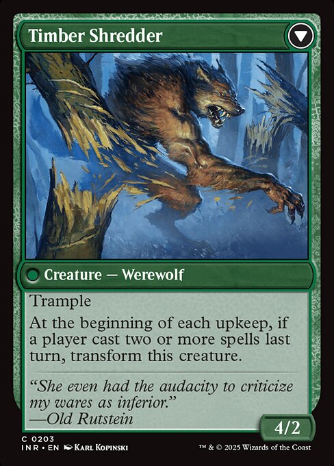 Hinterland Logger // Timber Shredder (reverso)