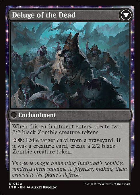 Invasion of Innistrad // Deluge of the Dead (reverso)