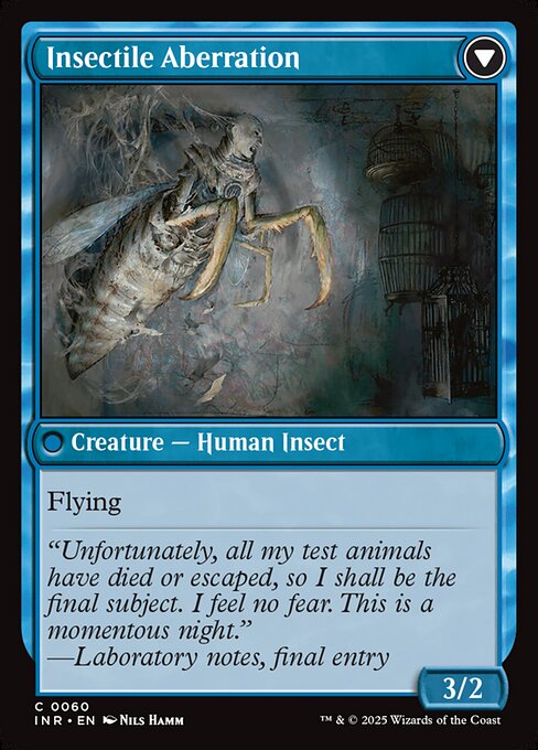 Delver of Secrets // Insectile Aberration (reverso)