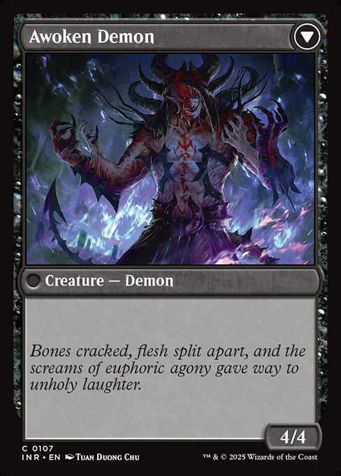 Ecstatic Awakener // Awoken Demon (reverso)