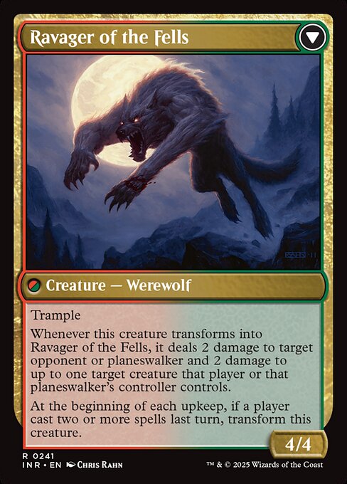 Huntmaster of the Fells // Ravager of the Fells (reverso)