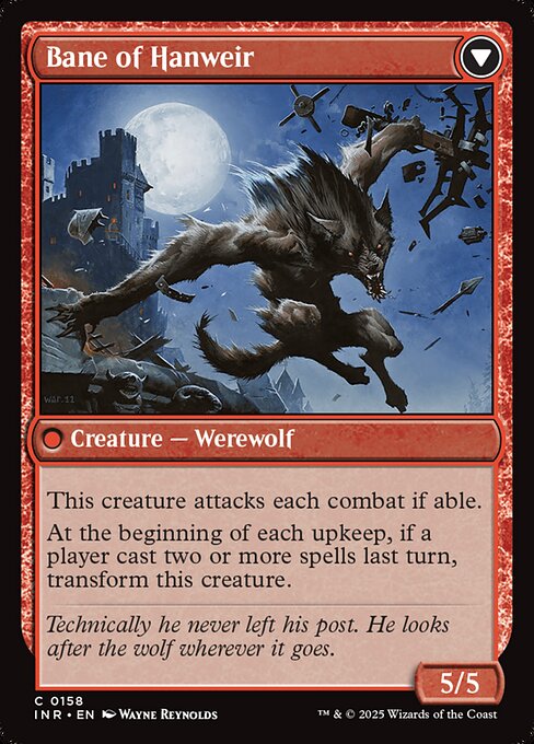 Hanweir Watchkeep // Bane of Hanweir (reverso)