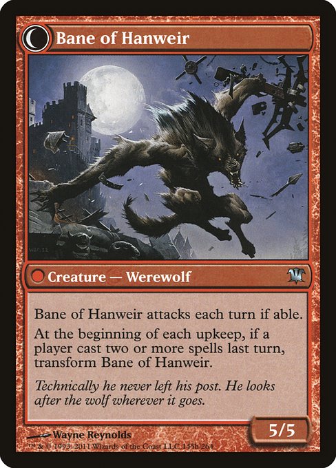 Hanweir Watchkeep // Bane of Hanweir (reverso)