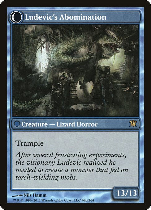 Ludevic's Test Subject // Ludevic's Abomination (reverso)