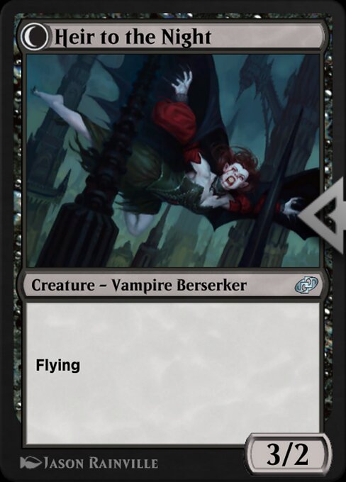 Heir of Falkenrath // Heir to the Night (reverso)