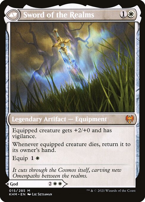 Halvar, God of Battle // Sword of the Realms (reverso)