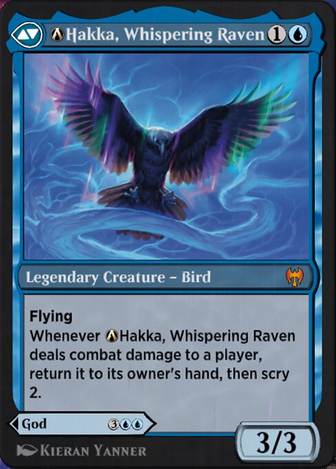 A-Alrund, God of the Cosmos // A-Hakka, Whispering Raven (reverso)