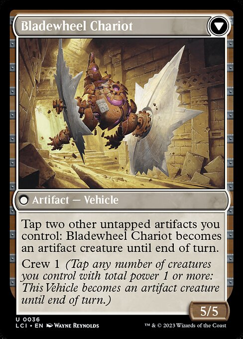 Spring-Loaded Sawblades // Bladewheel Chariot (reverso)