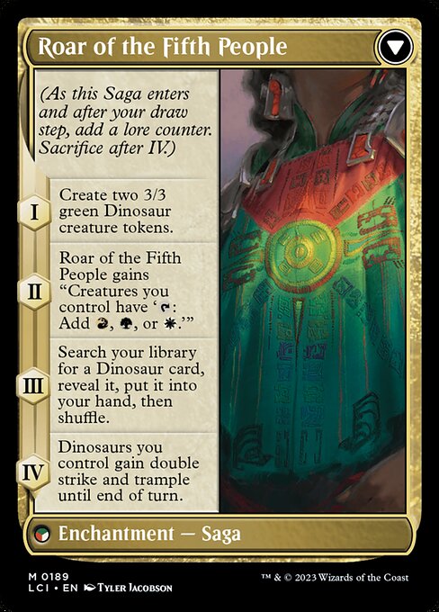 Huatli, Poet of Unity // Roar of the Fifth People (reverso)