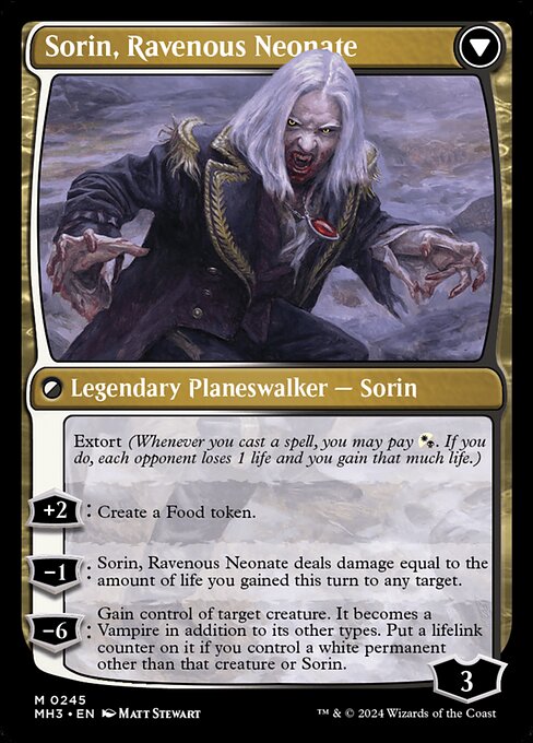 Sorin of House Markov // Sorin, Ravenous Neonate (reverso)