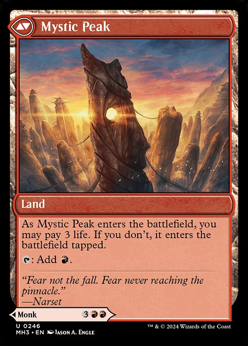 Pinnacle Monk // Mystic Peak (reverso)