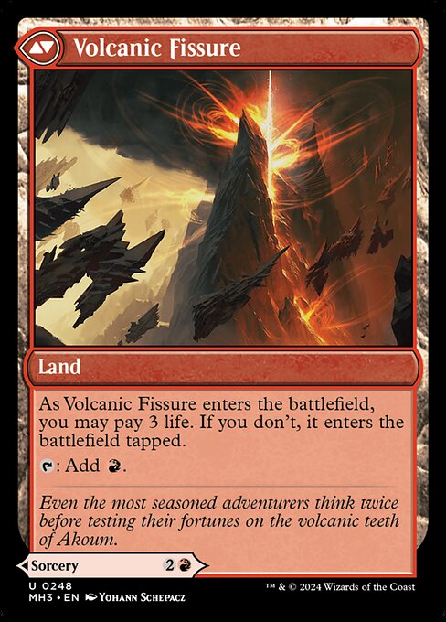 Sundering Eruption // Volcanic Fissure (reverso)