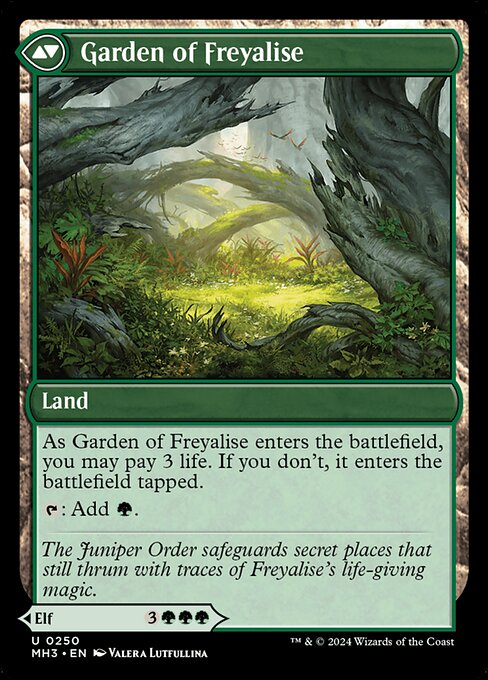 Disciple of Freyalise // Garden of Freyalise (reverso)