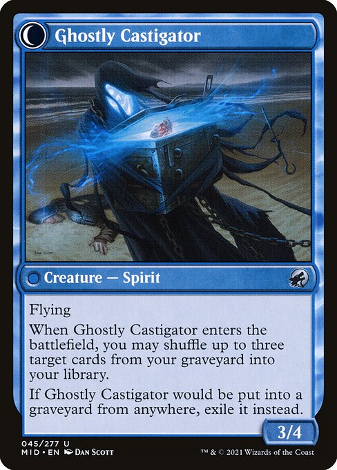 Covetous Castaway // Ghostly Castigator (reverso)