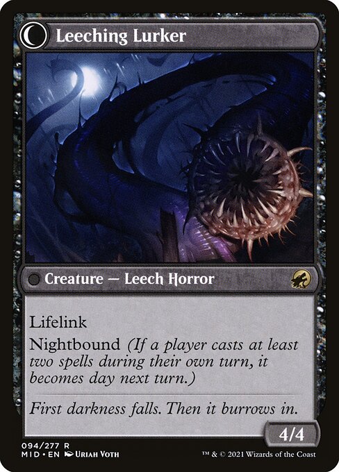 Curse of Leeches // Leeching Lurker (reverso)