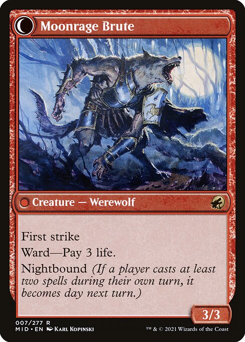 Brutal Cathar // Moonrage Brute (reverso)