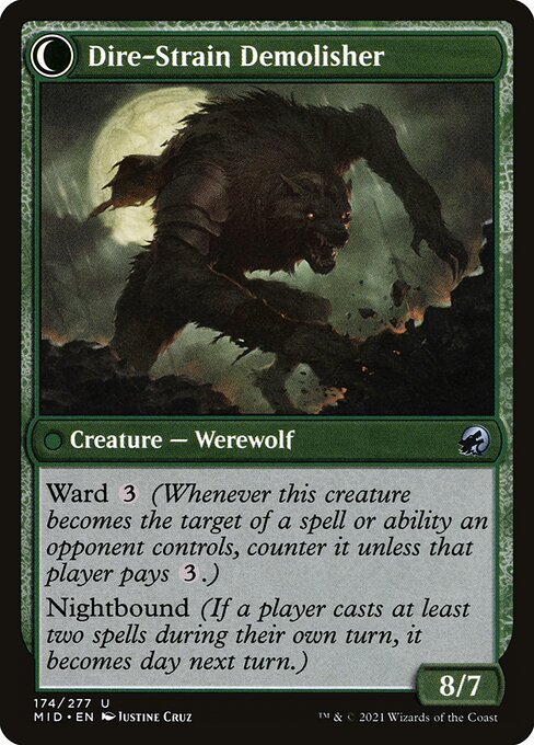 Burly Breaker // Dire-Strain Demolisher (reverso)