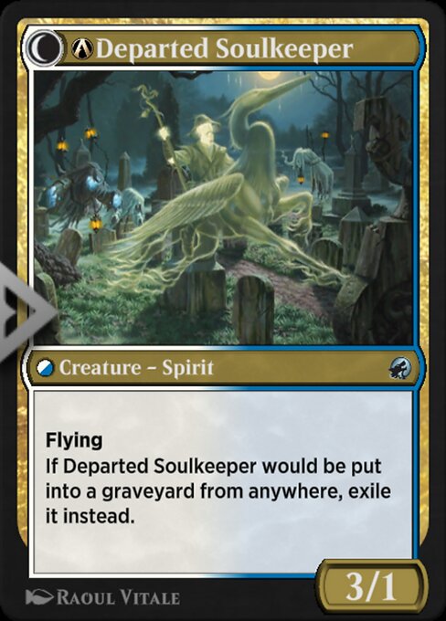 A-Devoted Grafkeeper // A-Departed Soulkeeper (reverso)