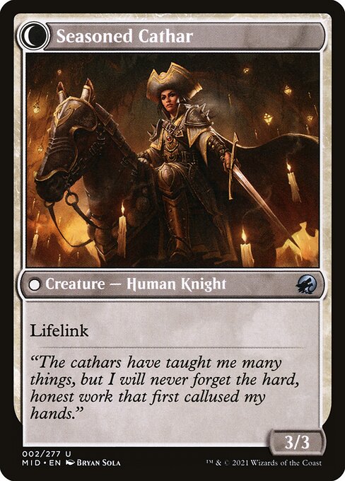 Ambitious Farmhand // Seasoned Cathar (reverso)