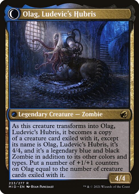 Ludevic, Necrogenius // Olag, Ludevic's Hubris (reverso)