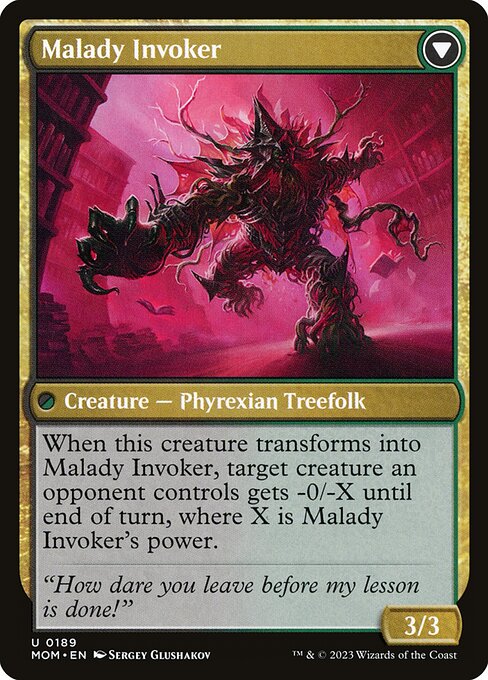 Herbology Instructor // Malady Invoker (reverso)