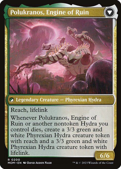 Polukranos Reborn // Polukranos, Engine of Ruin (reverso)