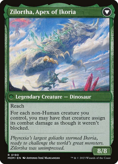 Invasion of Ikoria // Zilortha, Apex of Ikoria (reverso)