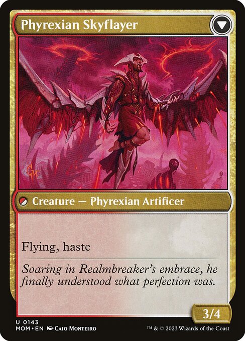 Harried Artisan // Phyrexian Skyflayer (reverso)