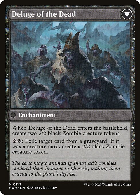 Invasion of Innistrad // Deluge of the Dead (reverso)