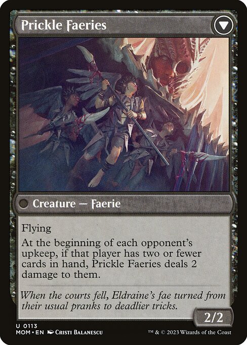 Invasion of Eldraine // Prickle Faeries (reverso)