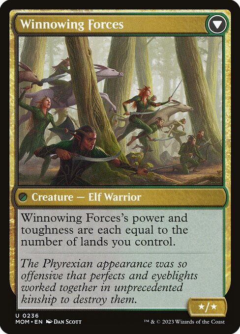 Invasion of Lorwyn // Winnowing Forces (reverso)