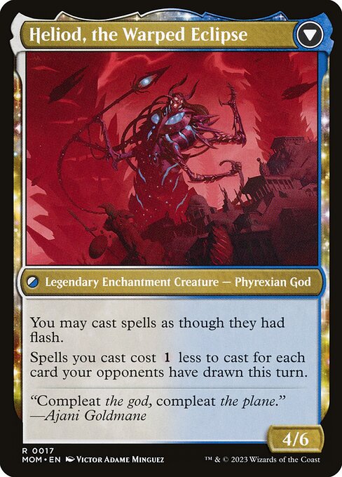 Heliod, the Radiant Dawn // Heliod, the Warped Eclipse (reverso)