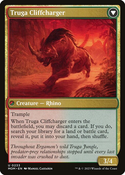 Invasion of Ergamon // Truga Cliffcharger (reverso)