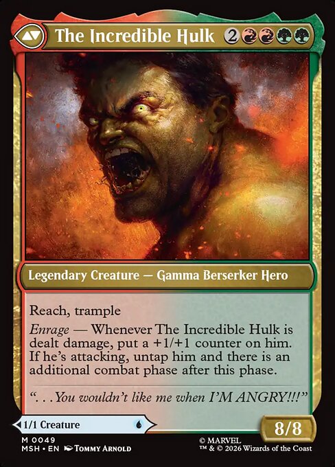 Bruce Banner // The Incredible Hulk (reverso)